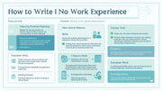 How to Write a Resume with No Work Experience