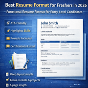 Best Resume Format for Freshers in 2026