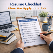 Resume Checklist Before You Apply for a Job