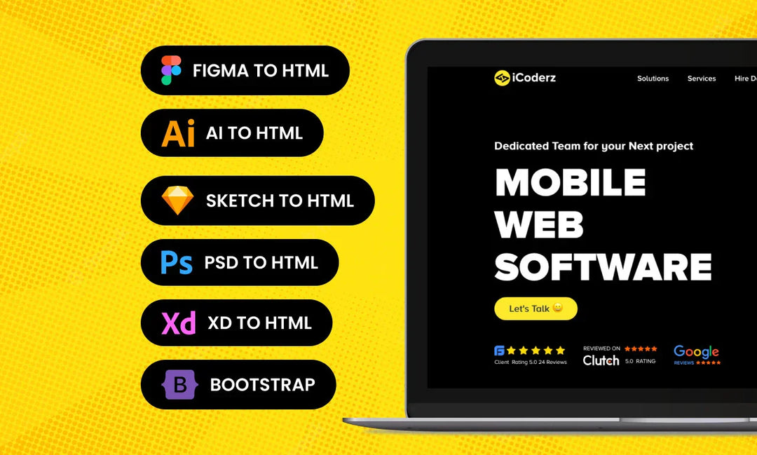 I will convert figma to HTML, PSD to HTML, xd to HTML responsive (1 page)