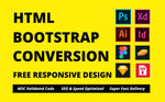 Load image into Gallery viewer, I will convert figma to html, sketch to html, psd to html, xd to html css bootstrap (1 page)
