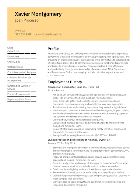 Resume template