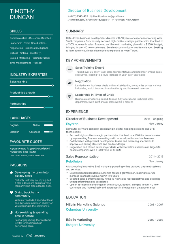 Resume template