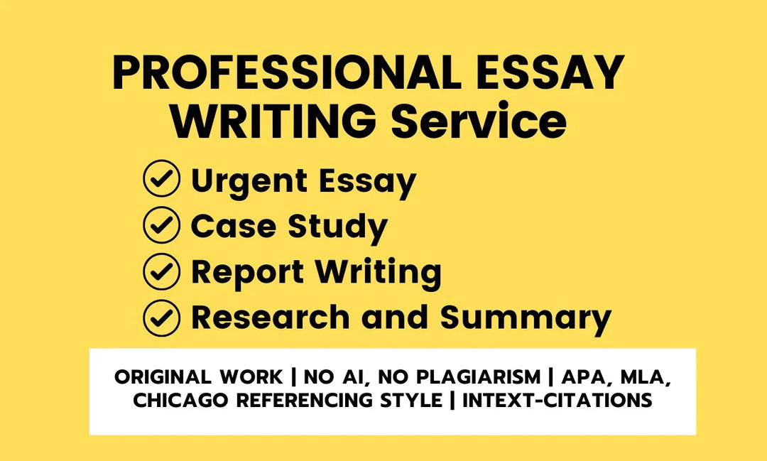 We will do high quality essay writing, upto 5000 words essay & research summary paper