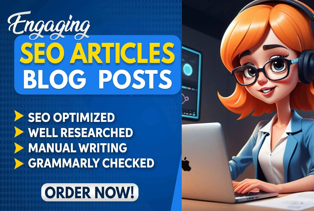 We will write an engaging, SEO optimized article or blog post