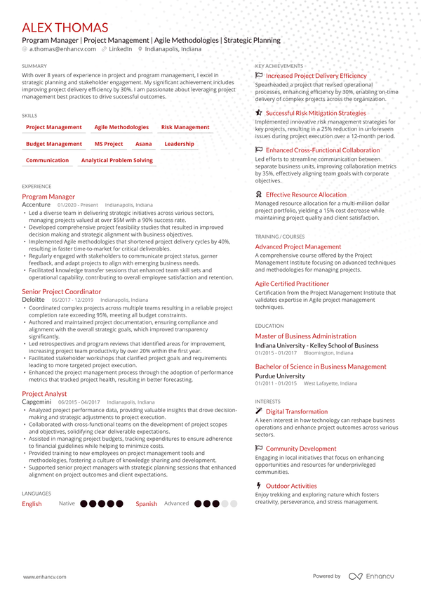 Resume template