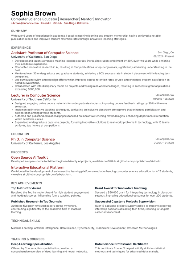 Resume template