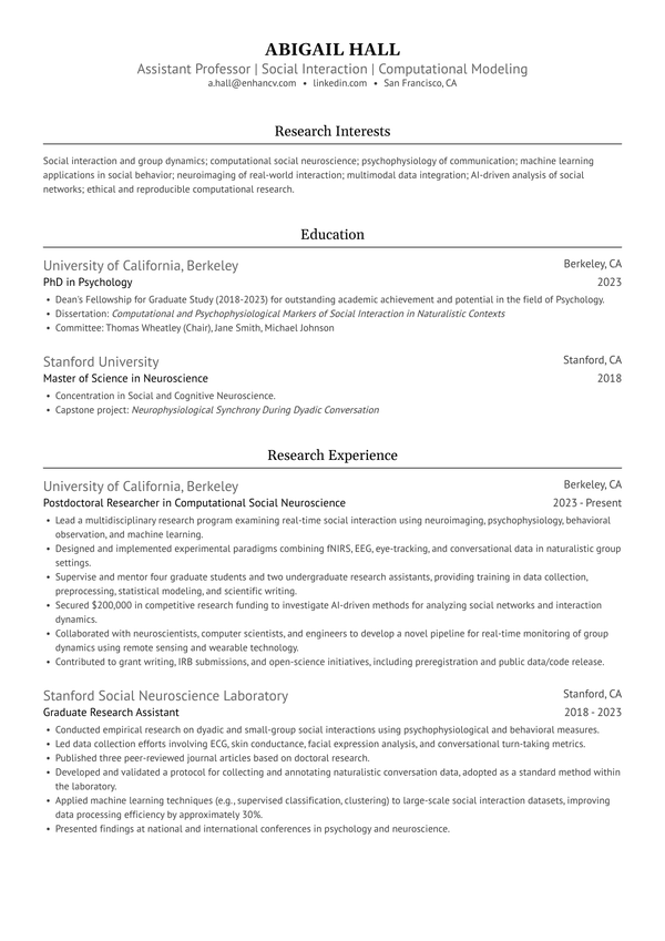 Resume template