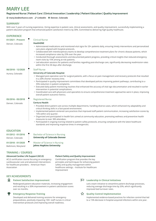 Resume template
