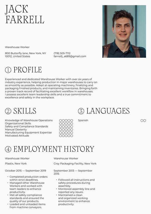 Resume template