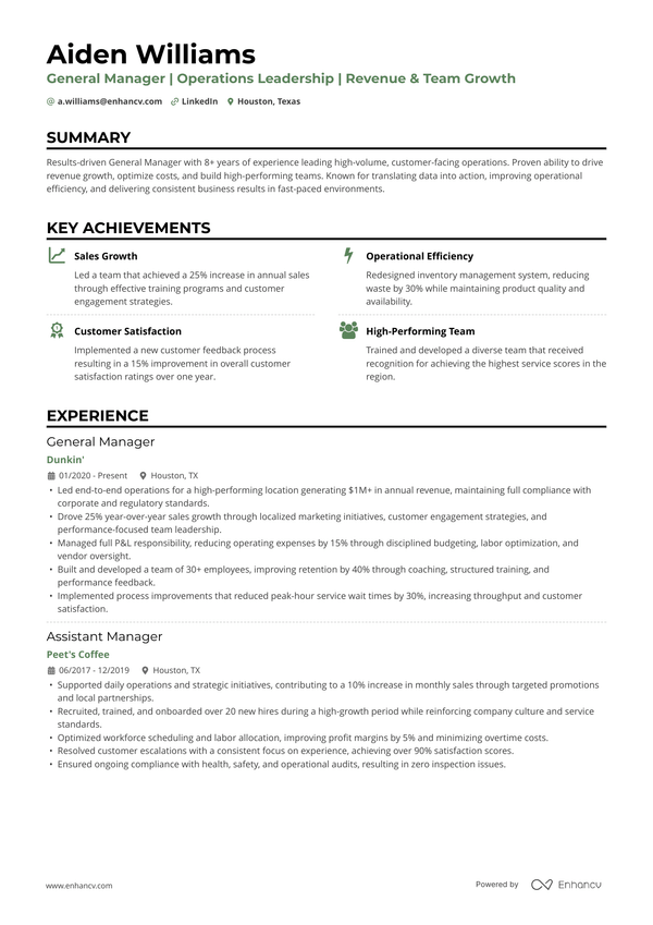Resume template