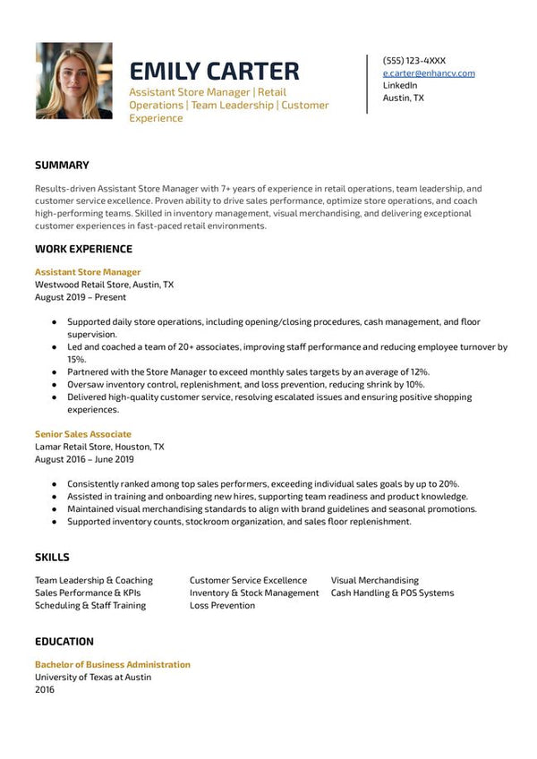 Resume template