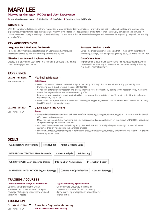 Resume template