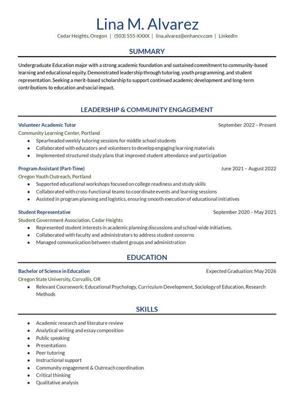 Resume template