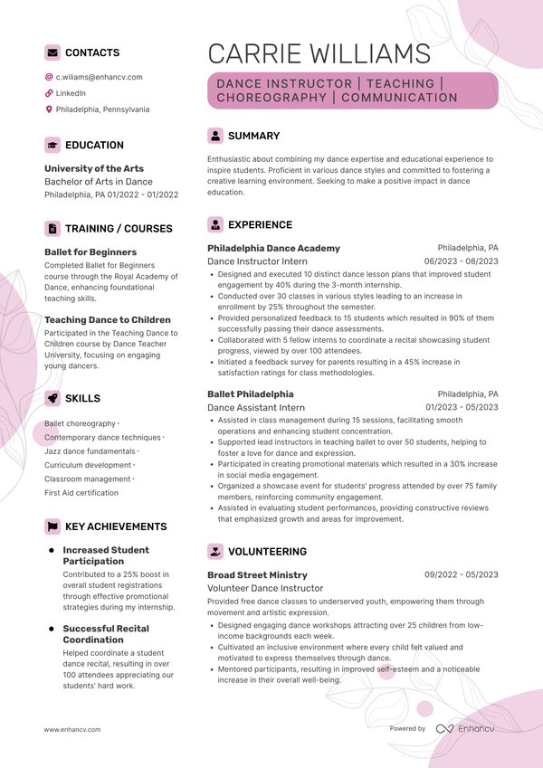 Resume template