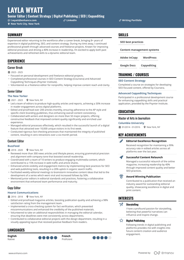 Resume template