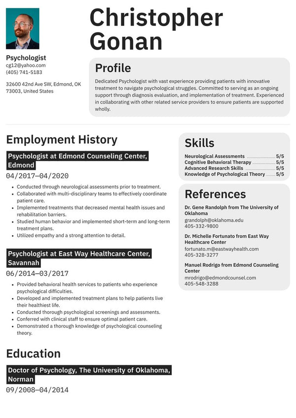 Resume template