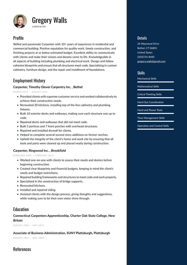 Resume template
