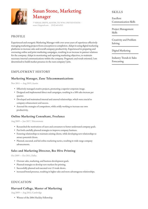 Resume template